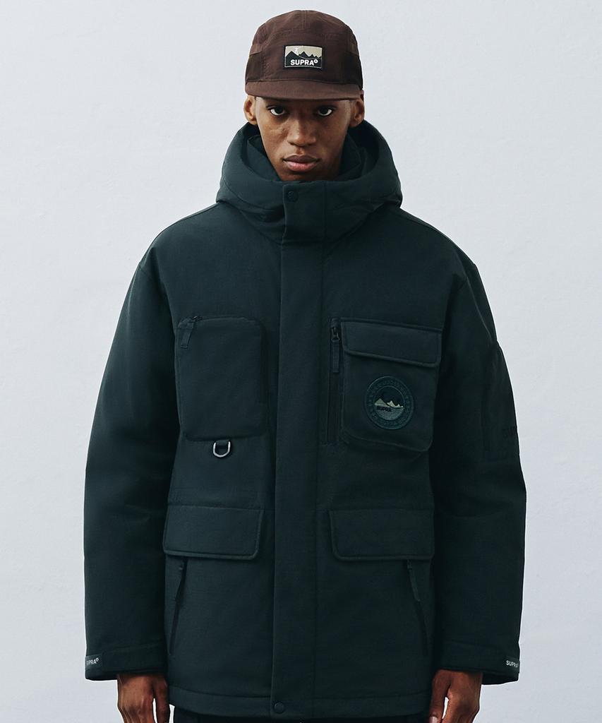 Supra Pocket Mid Goose Down Jacket (Green)