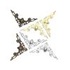 Metal Album Folders Scrapbook Antique Bronze Corner Brackets Box Decor Book Corner Protector