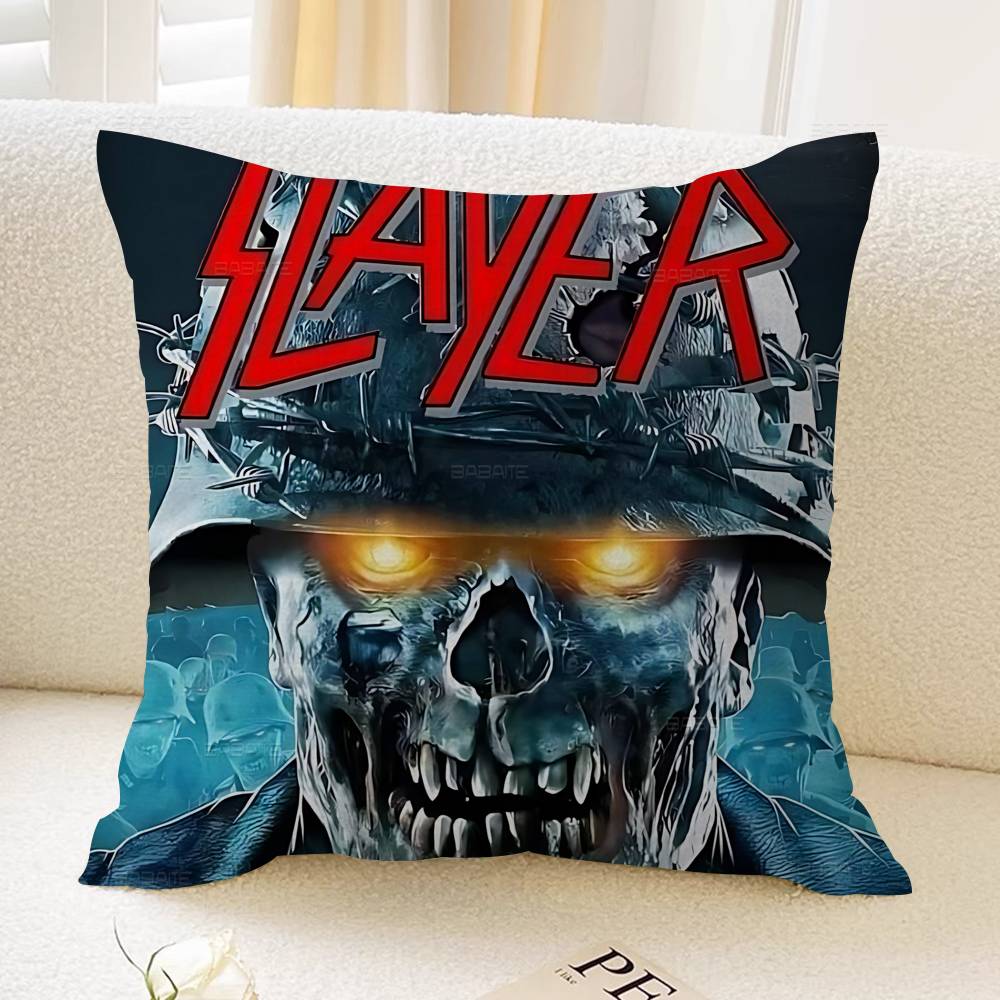 S-Slayer H-Heavy M-Metal Группа 45*45см Наволочка Чехол для подушки Декор Наволочка Домашняя Наволочка Для Подушки на Диван