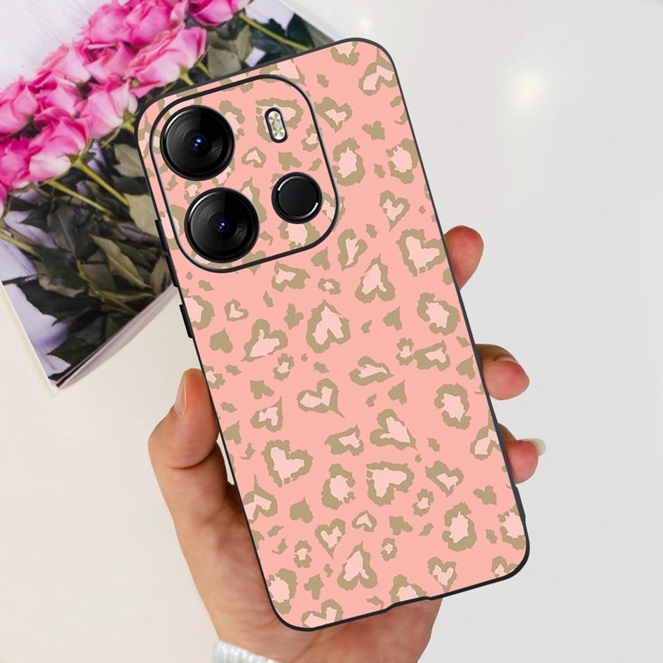 Чехол для Tecno Spark Go 2023 Модный Черный Силиконовый Мягкий Чехол для Телефона Для SparkGo 2022 Spark 6Go 2020 Задняя Крышка на Spark 8C Funda