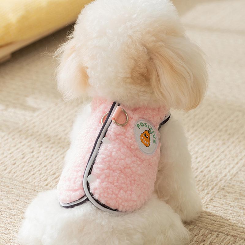 Зимняя одежда для собак, пальто для домашних животных, хлопковая однотонная куртка с принтом медведя для щенков, одежда для кошек чихуахуа бишон, теплый жилет для собак, товары для животных