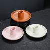 1pc Simple and Multi-color Ceramic Incense Burner Candle Holder Palo Santo Holder Home Decorations (Without Incense)