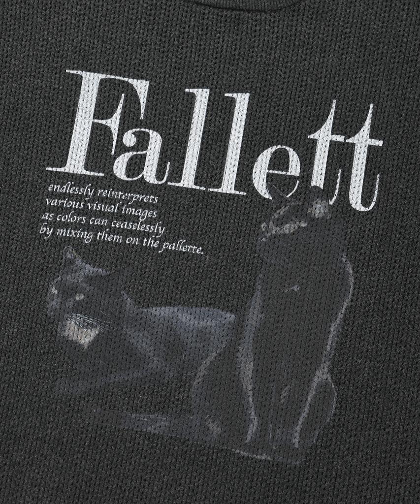 FALLETT [22Осень/Зима] Deuce Nero Вязаный пуловер с длинным рукавом Угольный