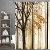 Autumn Leaves Plant Shower Curtain, Bathroom Decorative Shower Curtain Shower Curtain, Waterproof with Hook
