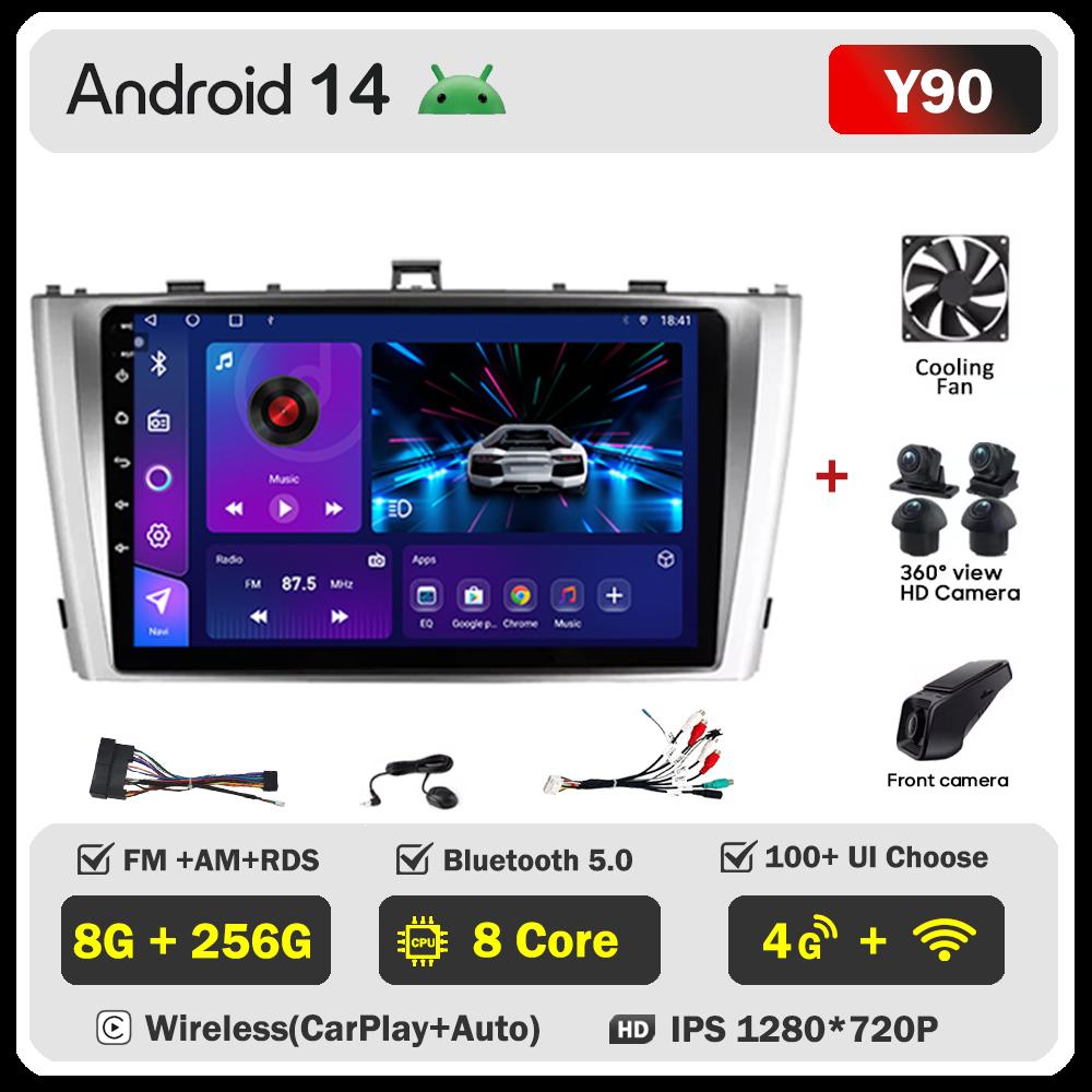 Для Toyota Avensis 3 T27 2008-2015 автомобильный радиоплеер Car Carplay экран Autoradio Mirror Link Android Auto сенсорный экран 8 ядер