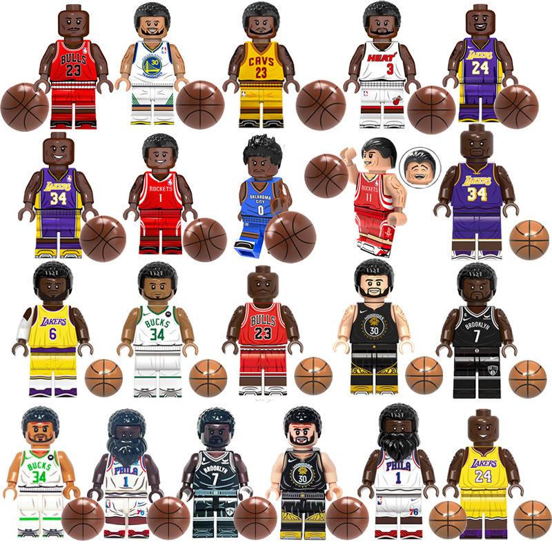 Basketball Star Building Block Figures—Assembly Toy Set