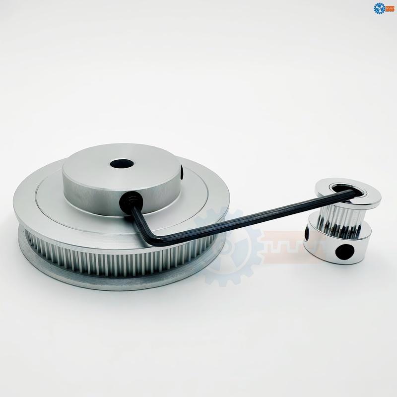 80T 16Teeth 2GT Pulley Belt Kit Belt Width 6/10mm Reduction 5:1 Bore 3~15mm 3D Printer Synchronous Wheels GT2 Timing Pulley Set