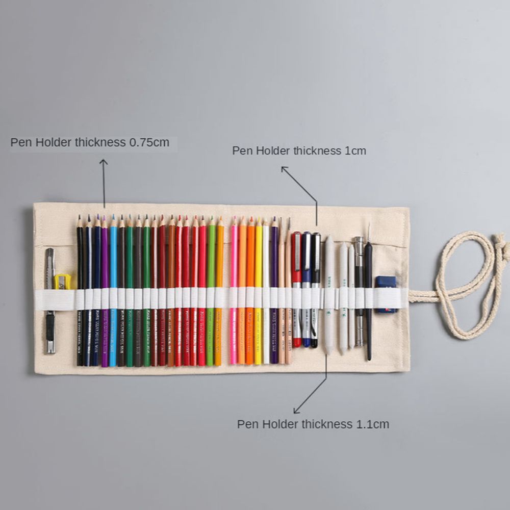 Пенал с дырочками Канцелярские принадлежности Косметичка Тканевый пенал Антикварная эстетика Хранение карандашей