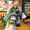 10pcs/set Anime Naruto Keychain Fashion Jewelry Cartoon Figure 7CM PVC Model Cartoon Bag Doll Pendant Toys Gift