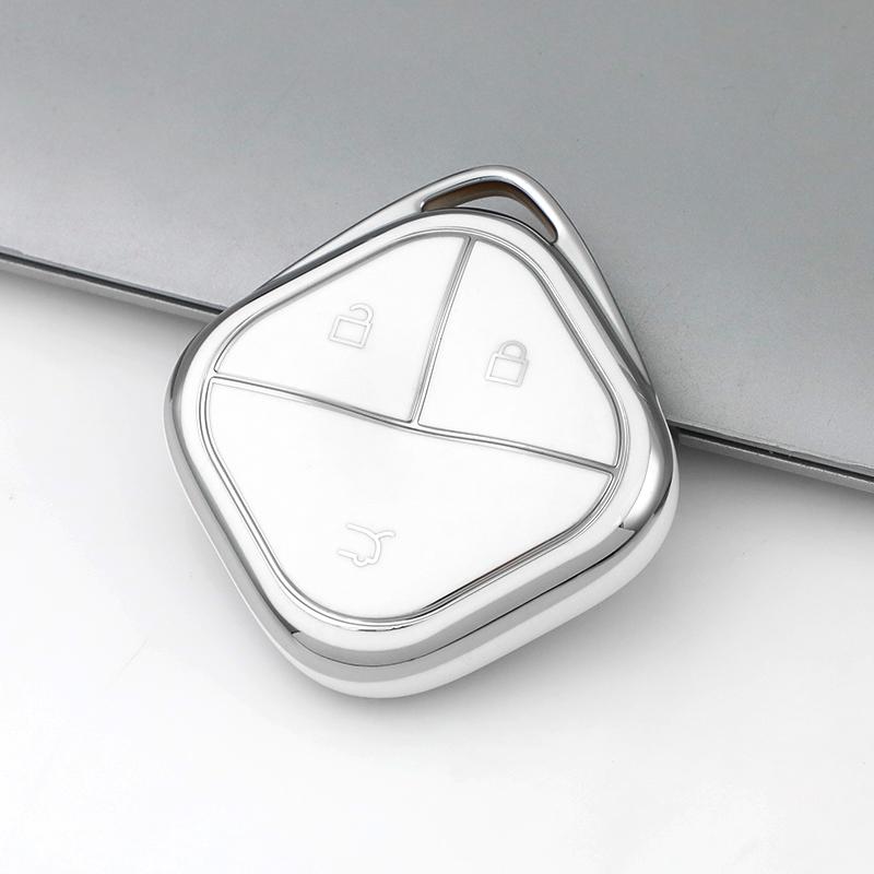 Premium Soft TPU Car Key Case Cover Shell for SGMW WULING Airev Baojun KiWiEV Bingguo SUNSHINE MINI EV Key Rings Keychain Bag