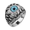 Creative Fashion Vintage Dragon Claw Evil Eye Ring for Men and Women Finger Decor Jewelry Gift