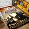 Custom Name Middle-earth Legends Living Room Non-Slip Area Rug Soft Carpet for Bedroom Kids Playroom Sofa Office Home Decor Doormat