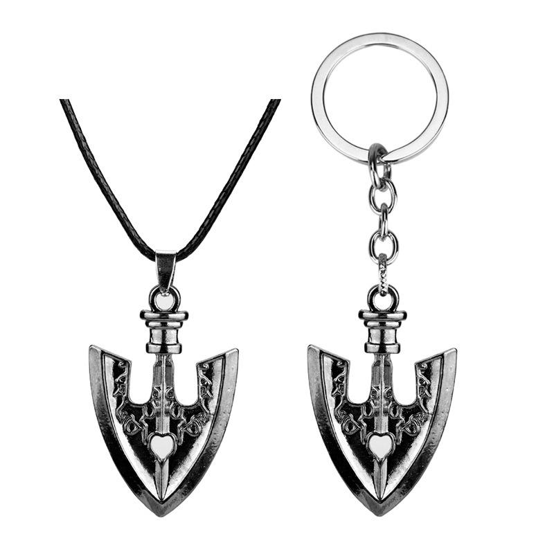 Jojos Bizarre Adventure Necklace Men Arrow Killer Queen Cosplay Keychain