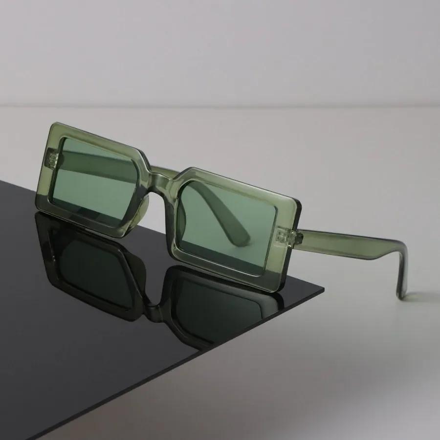 Квадратные Солнцезащитные Очки Женские Мужские Крутой Бренд Конфетные Цвета Зеркальные Солнцезащитные Очки Классический Женский Мужской Стиль