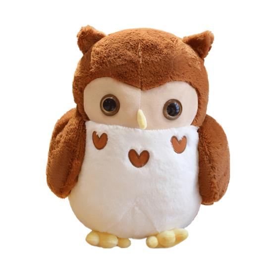 Плюшевая игрушка Ночная сова Белая Коричневая Птица Плюшевая Игрушка Мягкая Игрушка Кукла Подушка