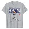 Freddie Freeman American Baseball Player Print Loose Round Neck Pure Cotton Short Sleeved T-Shirts Unisex