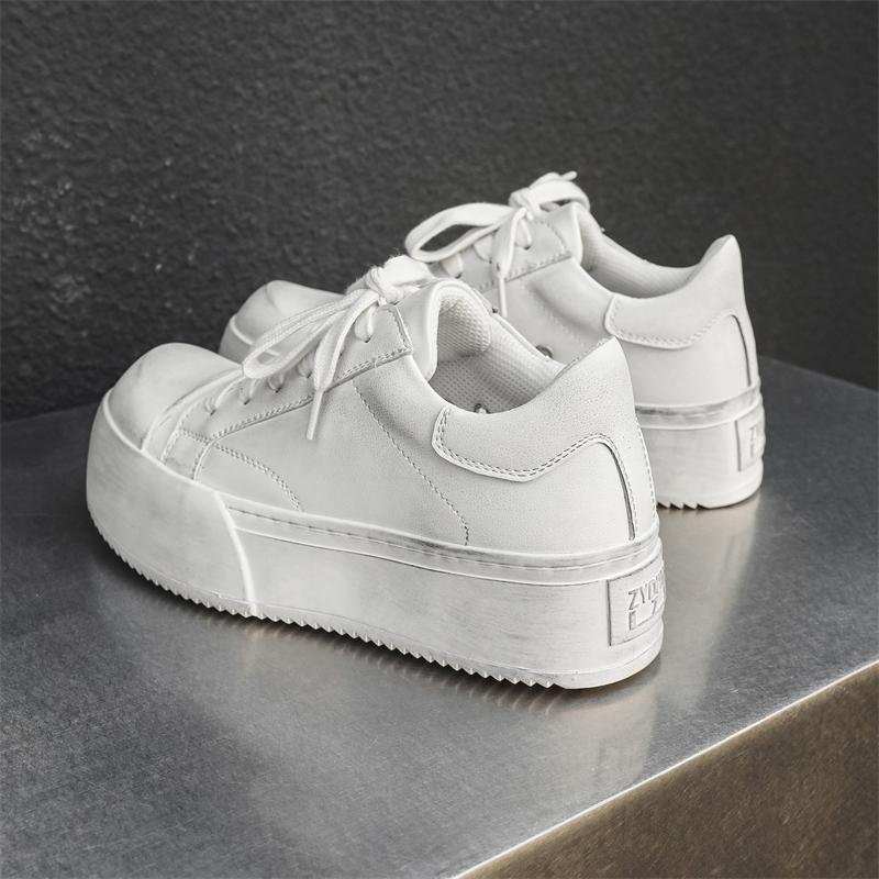 Fashion 2025 Men Casual Shoes Spring High Quality Thick Bottom Trend Versatile Japan Korean Daily Casual Shoes Suit Men's Leather Shoes