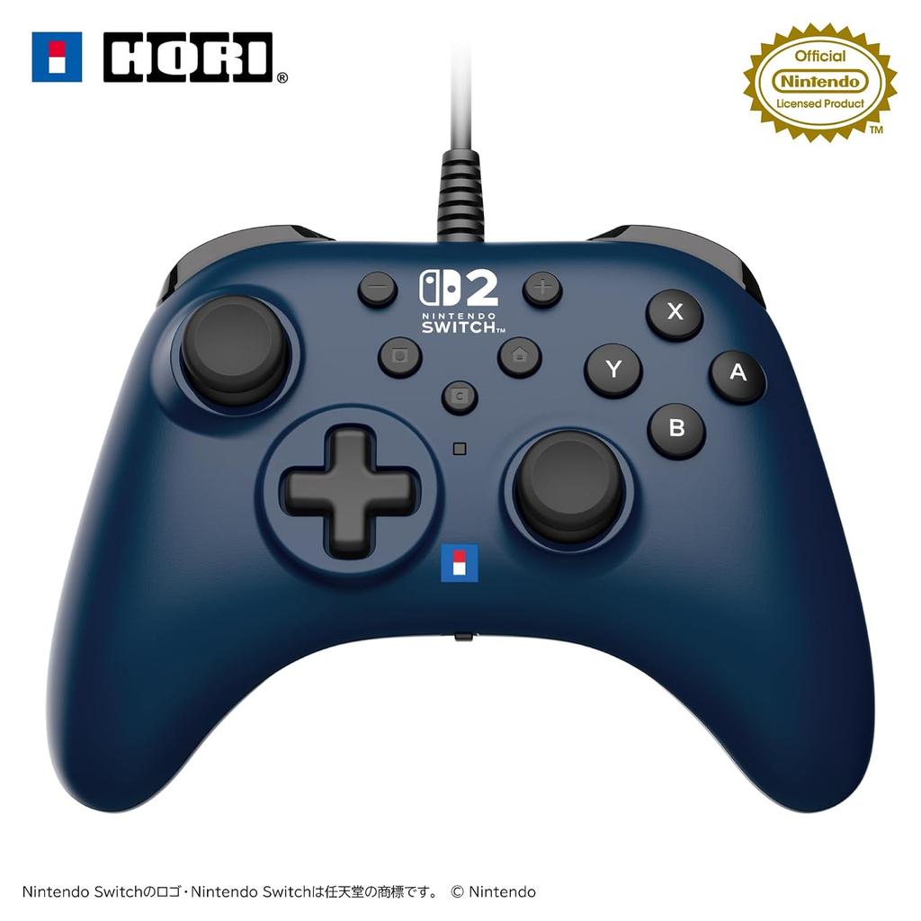Продукт, лицензированный Nintendo Hori Pad TURBO Switch 2 Синий Совместим с 2Switch Функция скорострельной стрельбы с фиксацией в комплекте