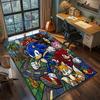 Hedgehog Sonic Washable Home Decor Large Area Non Slip Floor Mat Rug Carpet Gamer Room Bedroom.-TING