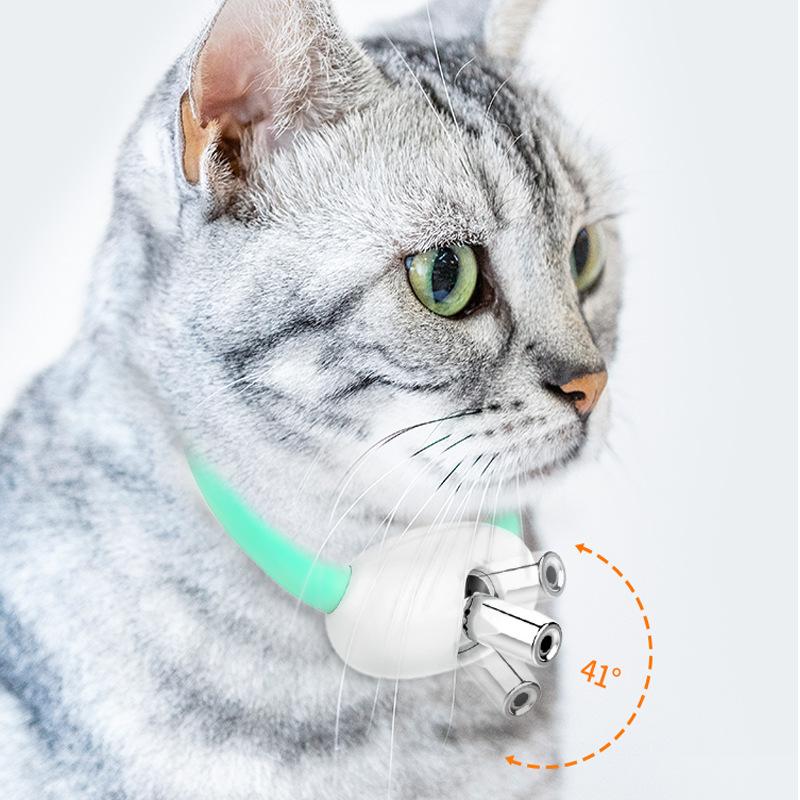Eco-Friendly Smart Laser Cat Teaser Collar Independent Plastic Cat Chew Toy 55g Color Box RUAYIRUA Pet Supplies