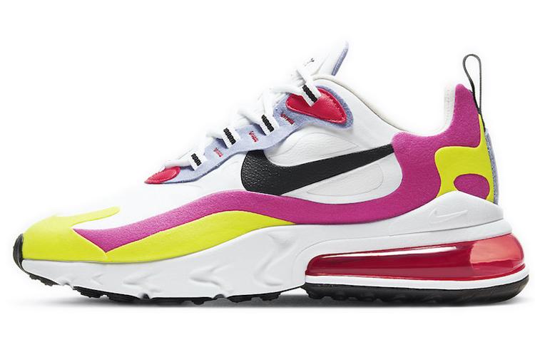 Nike Air Max 270 React Белый Розовый Желтый Женские CZ9351-100