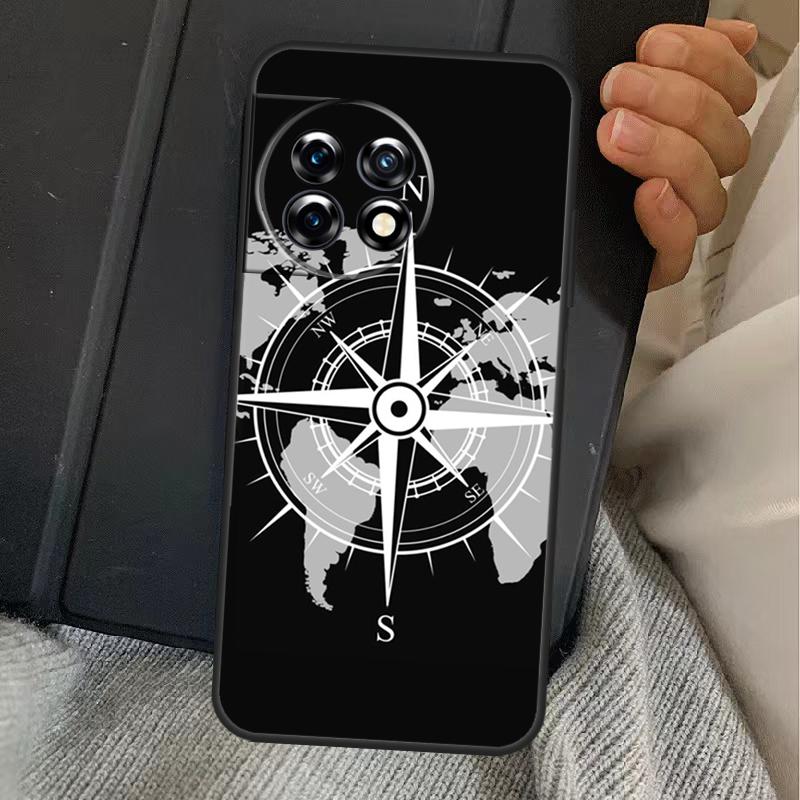 Чехол-компас для OnePlus 15 13 12 11 13R 13T 10T 10R 12R OnePlus Nord 5 CE 2 3 4 Lite N20 N30