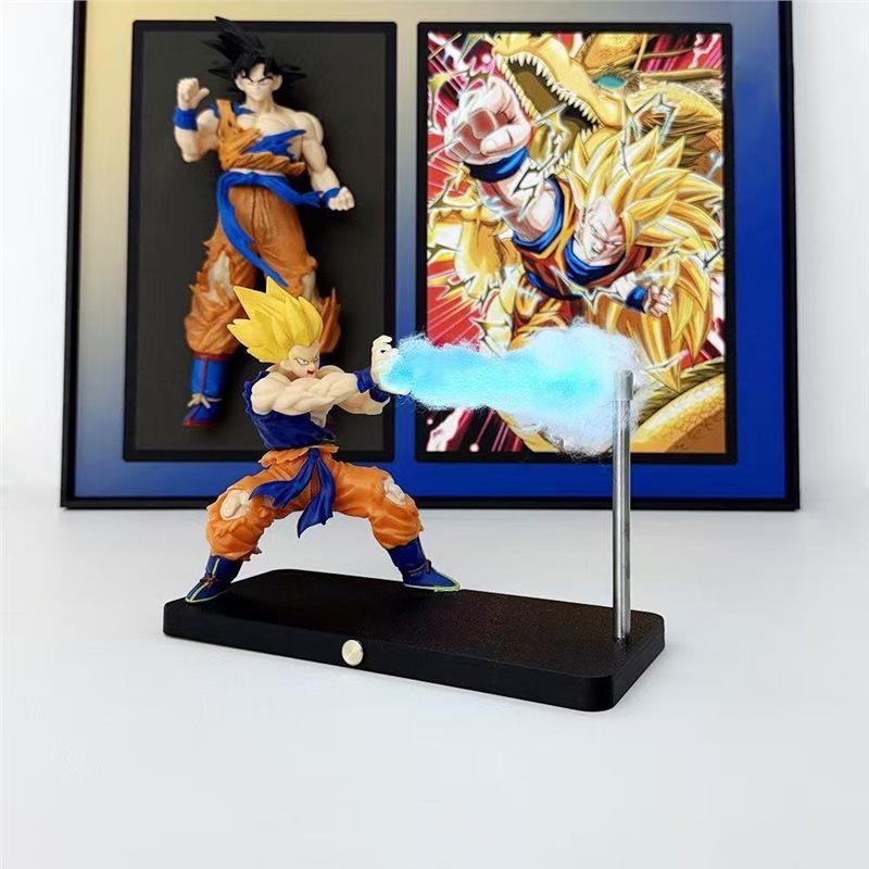 Dragon Ball Kamehameha Goku Shockwave Magnetic Night Light Figurine