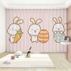Мультяшный милый кролик узор высокие затемняющие шторы детская комната центр раннего образования детский сад затемняющая драпировка новый стиль