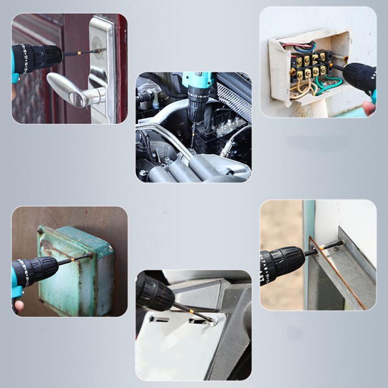 Набор из 6 шт./набор противоскользящих бит для отвертки S2 сталь крестообразный шлиц набор бит для отвертки