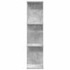 Wall Shelf 2 pcs Concrete Grey 22 x 15 x 100 cm Engineered Wood