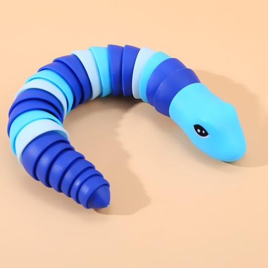 Игрушка-непоседа, гибкая, забавная, обучающая, портативная, для снятия стресса, декомпрессии, для детей и взрослых, сенсорная змея