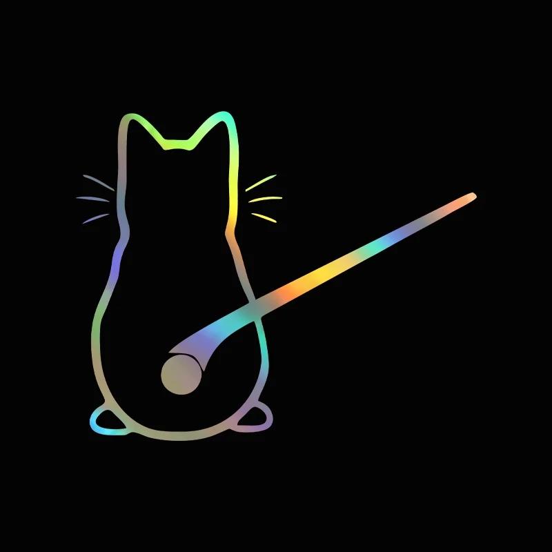 Забавная наклейка для автомобиля с котом, кузов автомобиля, заднее стекло, авто украшение, наклейки для стайлинга автомобиля и наклейки