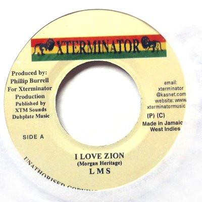 7-дюймовая пластинка L.M.S - I Love Zion NONE XTerminator 2002 Ямайка Регги, Ска и Даб Б/У