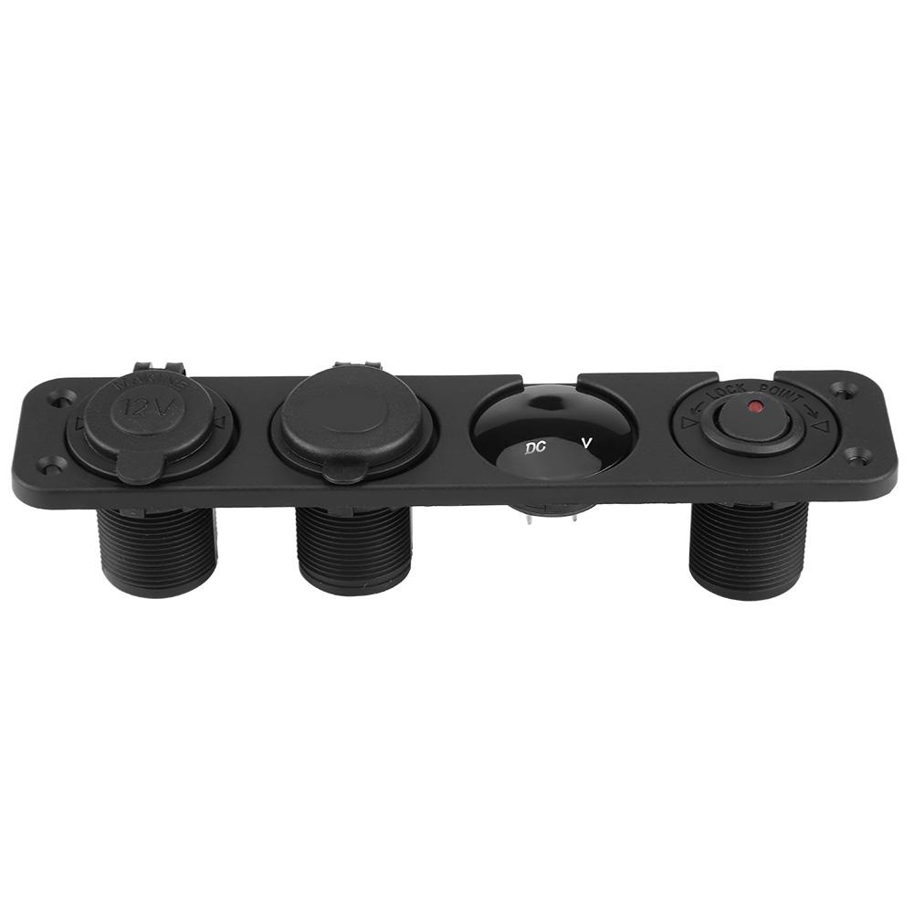 Панель тумблеров 4 в 1 Вкл/Выкл Двойное USB зарядное устройство Вольтметр для автомобиля лодки морского грузовика Красный
