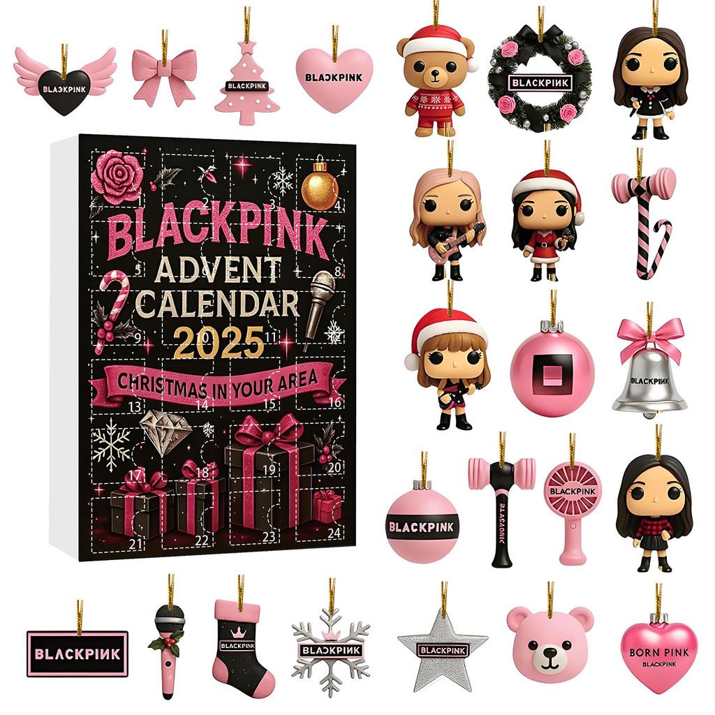 Stray Kids Christmas Advent Calendar With 24 Acrylic Decorations For Holiday Gift Giving