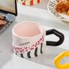 Creative Animal Texture Mug High Value Coffee Cup Design Sense Niche Ceramic Home Couple Water Cup Gift