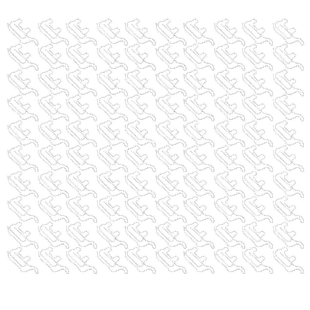 100 шт. скрепок для бумаги, симпатичная форма, нескользящая, цветная, устойчивая к ржавчине, портативная, легкая для карт