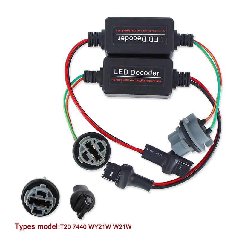 Caubus Resistor 1156 P21W PY21W T20 7440 7443 LED Turn Signal Day reverse Brake Fog lights Load Error Free No Flickering Decoder