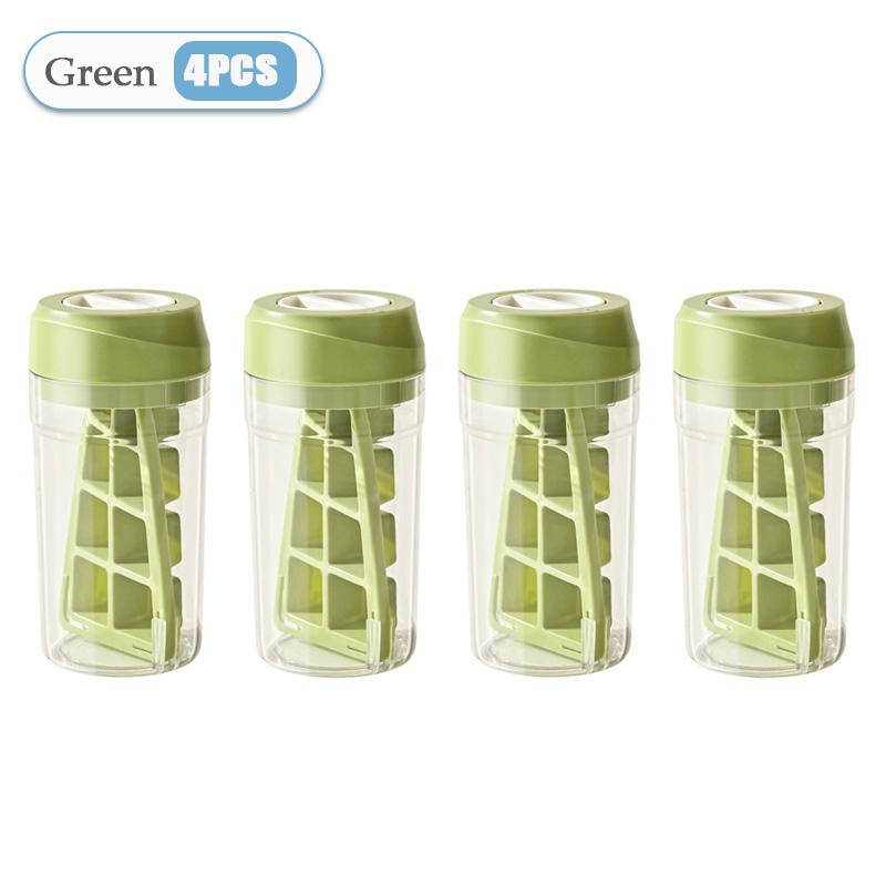 1-8PCS Twist Ice Mold Food-grade 2-in-1 Ice-make Pressing Mould Ice Drink Bottle Silicone Ice Cube Tray Outdoor Beverage Cup