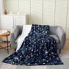 Cosmic Star Pattern Digital Printing Flannel Blanket Printing Single Layer Flannel Blanket