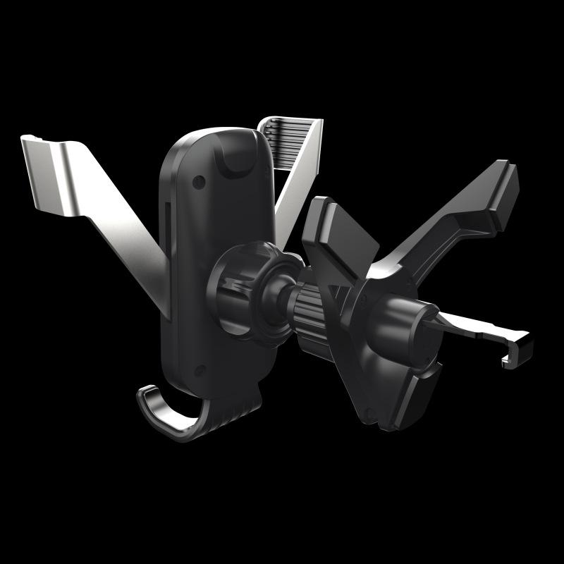 Треугольный гравитационный держатель для телефона в автомобиль с бесшумным механизмом для круглых воздуховодов