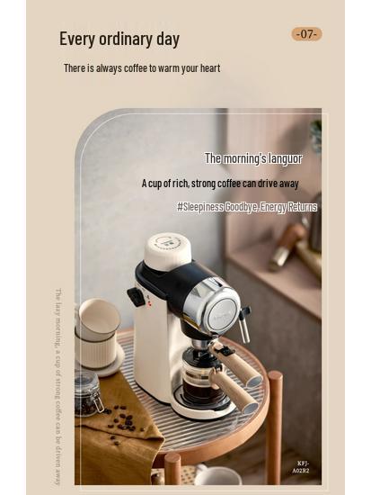 Little Bear Semi-Automatic Espresso & Coffee Maker for Home and Office