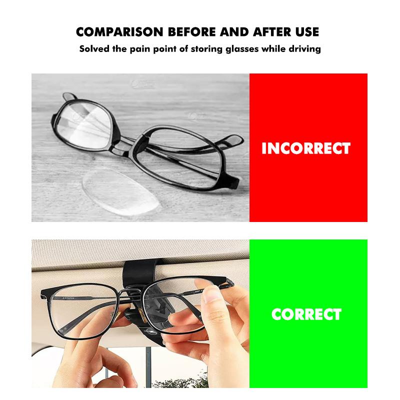 Carbon Car Sun Visor Glasses Clip Card Ticket Holder Fastener For Opel Corsa Mokka Astra Cascada Adam Insignia Meriva Vectra