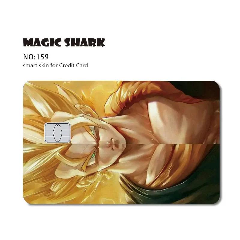 Новая водостойкая наклейка-обложка Skin Cover Skin Sticker с Гоку и Фризой для кредитной, банковской, дебетовой карты, не выцветающая
