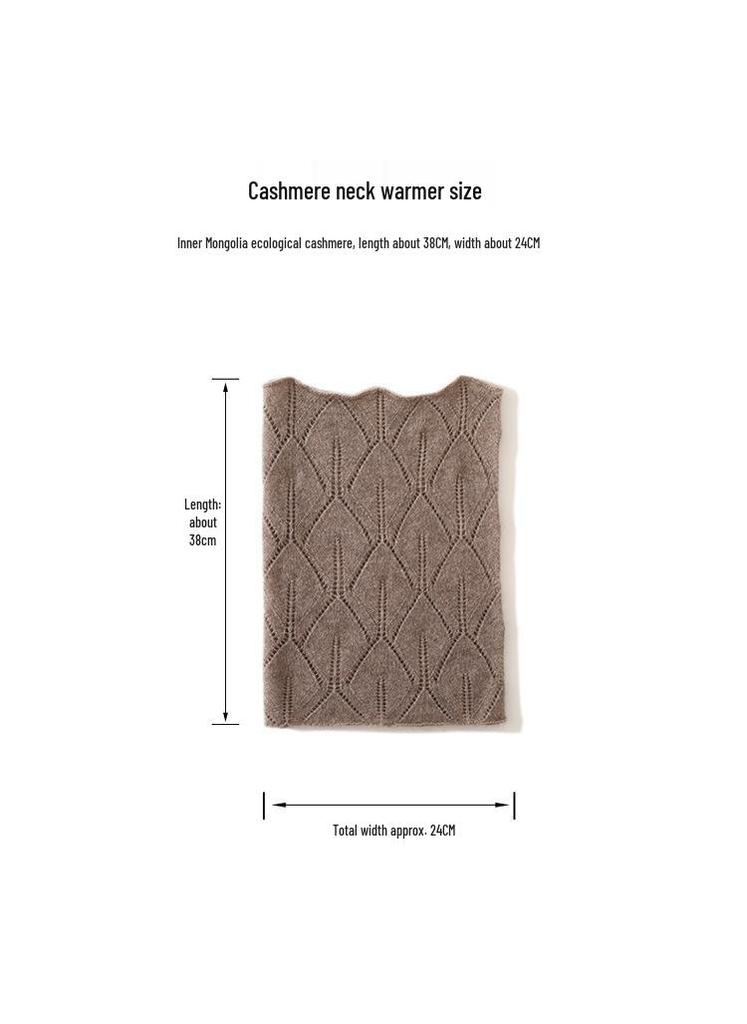 2025 Spring Women's Cashmere Knit Lace Neck Warmer Scarf