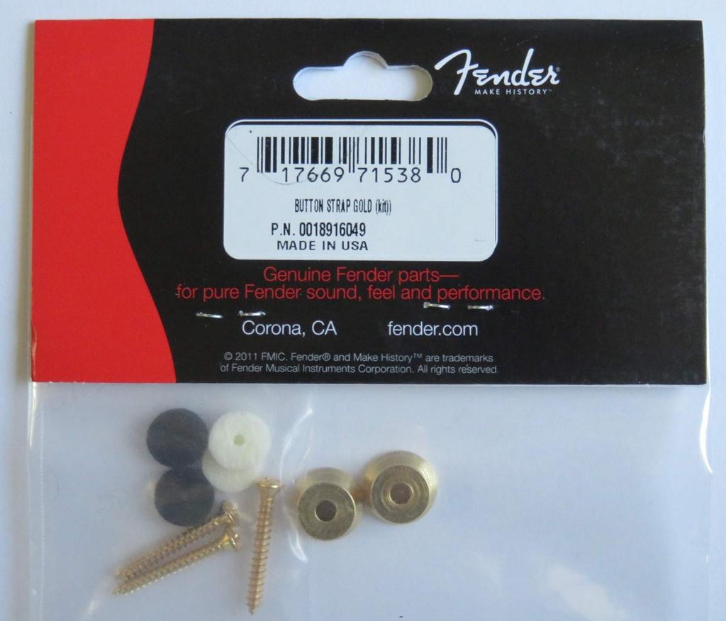 Fender Пуговицы для ремня в винтажном стиле, золото [Продукт] 001-8916-049 -