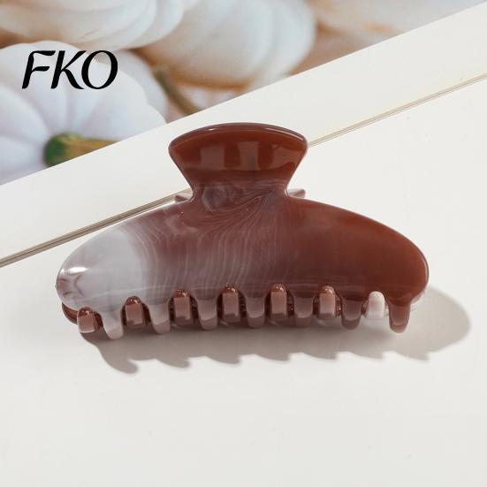 Damage-free Hair Clip Back Head Claw, Macaron Color Shower Clip, Smooth Surface Large Long Claw Anti-Slip Teeth Accessory for Buns Commuting