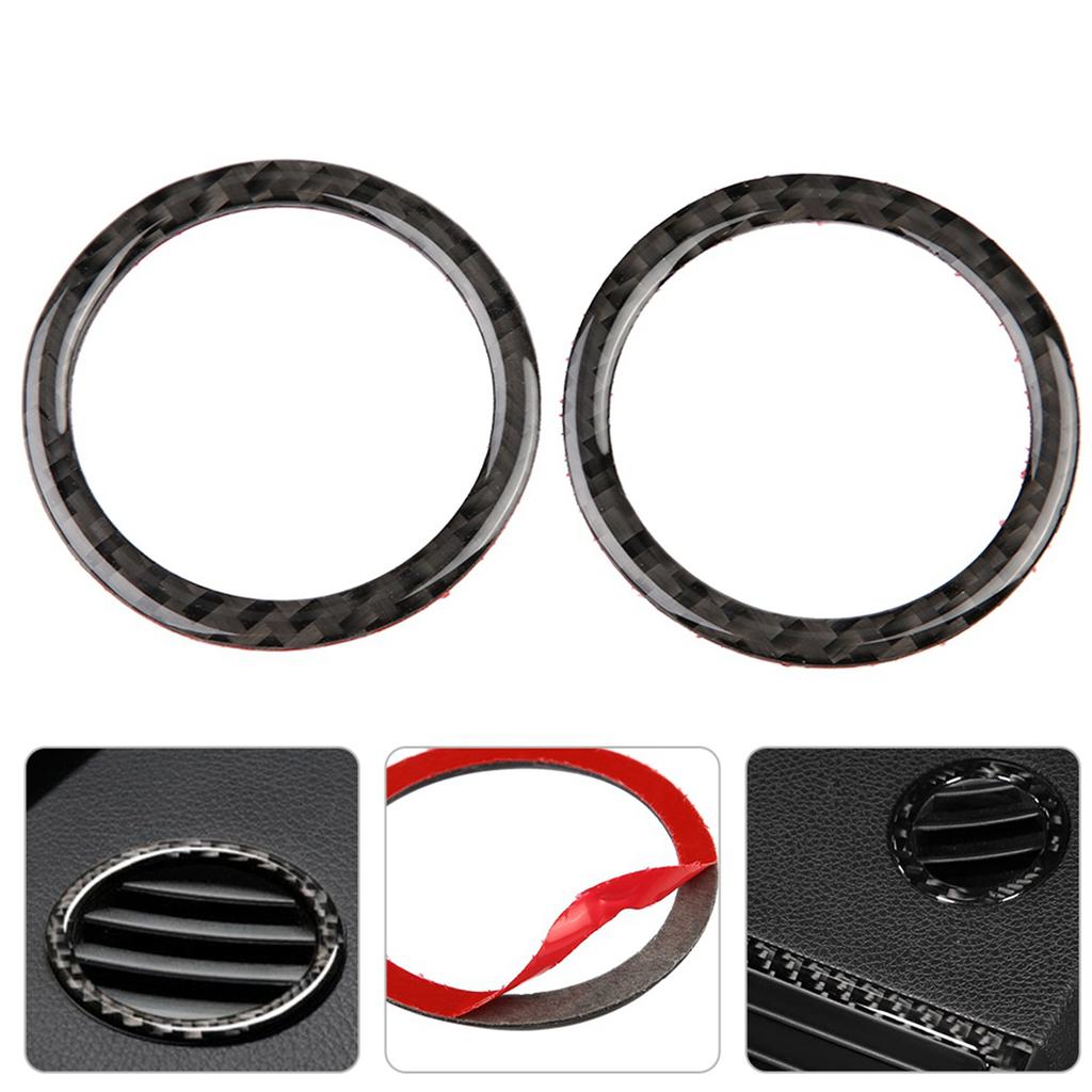 2pcs Air Condition Vent Outlet Ring Decoration Trim Cover for C Class W204 11 13