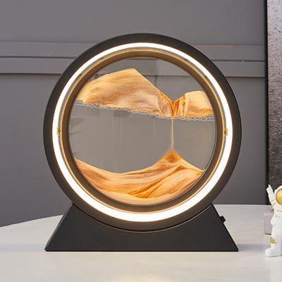 Yousheng Moving Sand Art Настольная лампа Quicksand Picture 3D Deep Sea Sandscape in Motion Flowing Sand Painting LED Light Home Office Desktop Decoration
