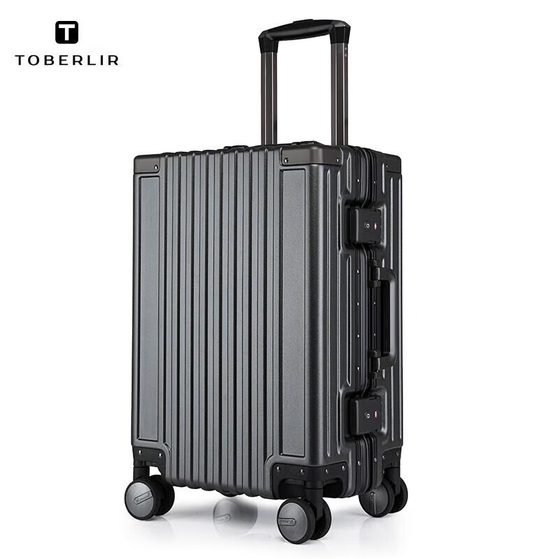 TOBERLIR Front-Opening Laptop Carry-On Luggage
